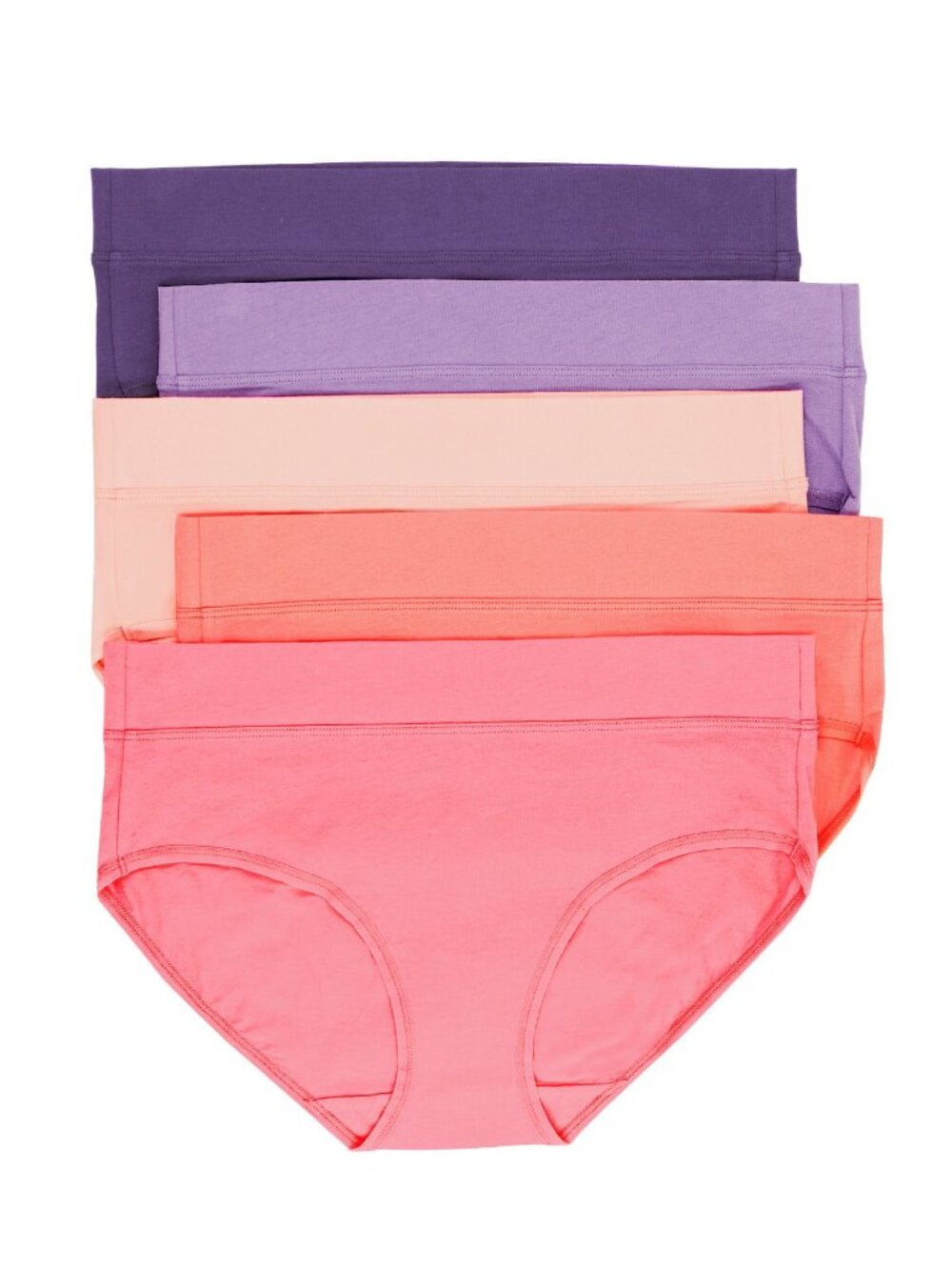 Felina Pima Cotton Stretch Hipster 5-Pack Size MediumTahitian Treat / Medium